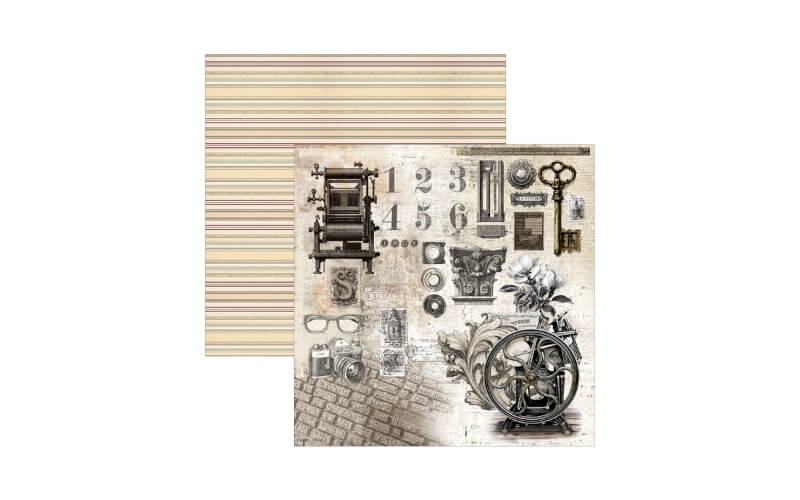 Plakboekpapier 30x30 Typographic Ciao Bella