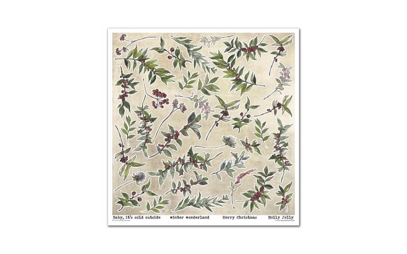 Plakboekpapier 30x30 Victorian Christmas Itd Collection