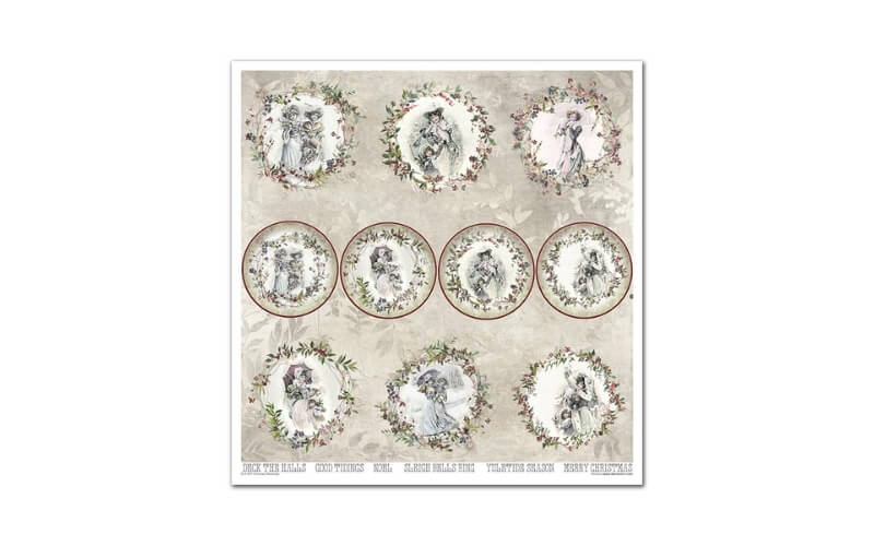 Plakboekpapier 30x30 Victorian Christmas Itd Collection