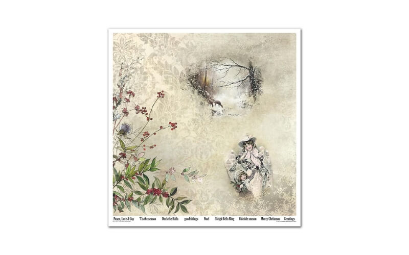Plakboekpapier 30x30 Victorian Christmas Itd Collection