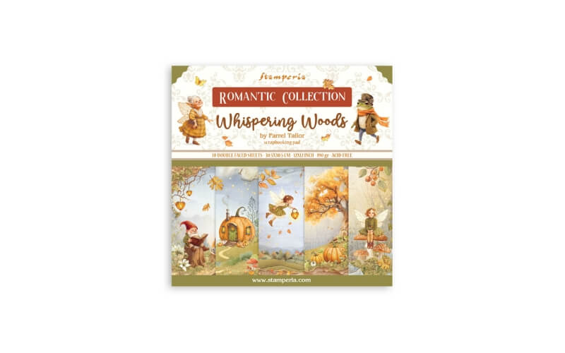 Plakboekpapier 30x30 Whispering Woods Stamperia