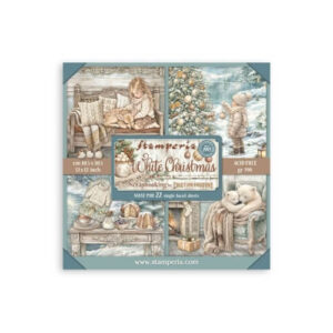 Plakboekpapier 30x30 White Christmas Enkelzijdig Stamperia