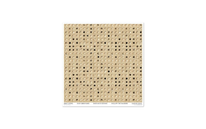 Plakboekpapier 30x30 Wicker and Rattan Itd Collection