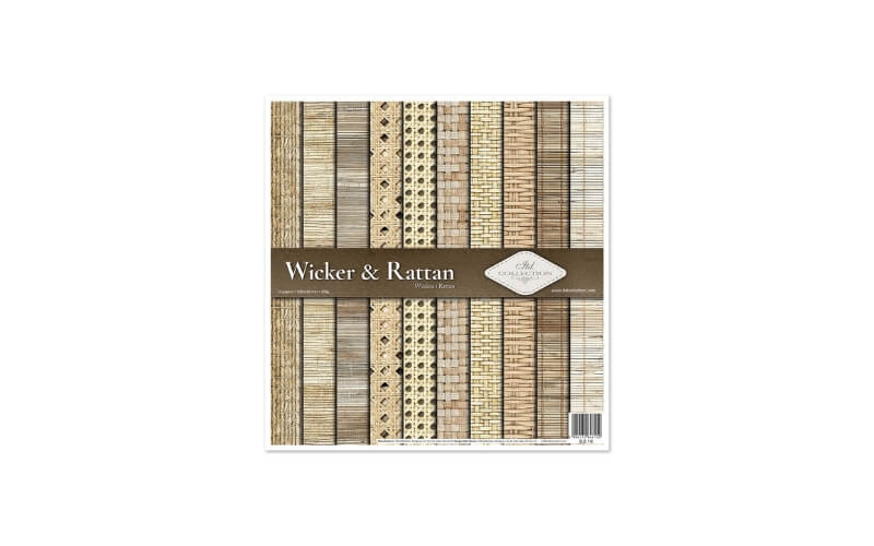 Plakboekpapier 30x30 Wicker and Rattan Itd Collection