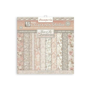 Plakboekpapier 30x30 You and Me Achtergronden Stamperia