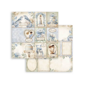Plakboekpapier 30×30 Timeless 9 Kaarten Stamperia