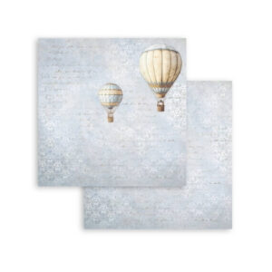 Plakboekpapier 30×30 Timeless Luchtballon Stamperia