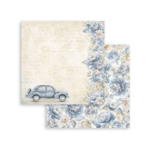 Plakboekpapier 30×30 Timeless Vintage Auto Stamperia