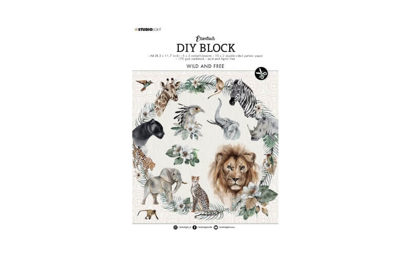 Plakboekpapier A4 Wild and Free StudioLight