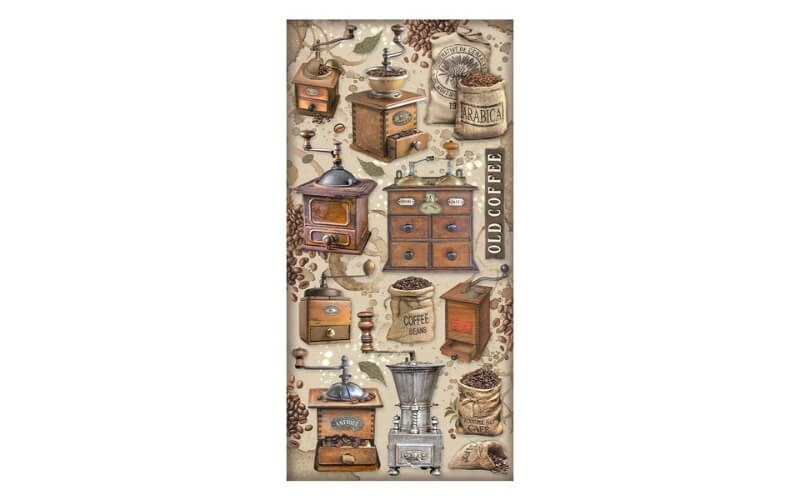 Plakboekpapier Koffie-Chocola 15x30cm Stamperia