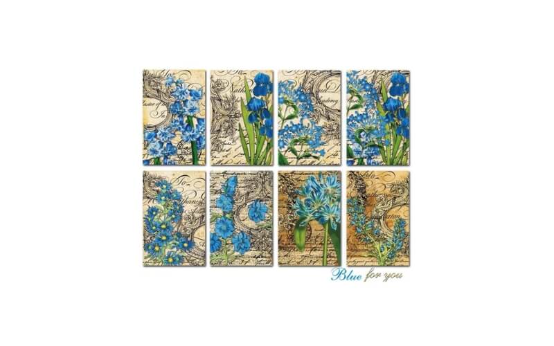 Plakboekpapier Mini Blue for You Decorer