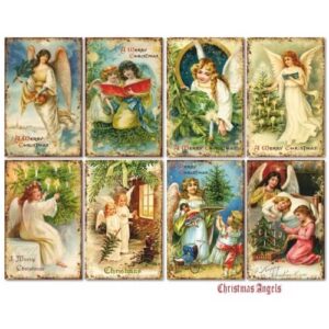 Plakboekpapier Mini Christmas Angels Decorer