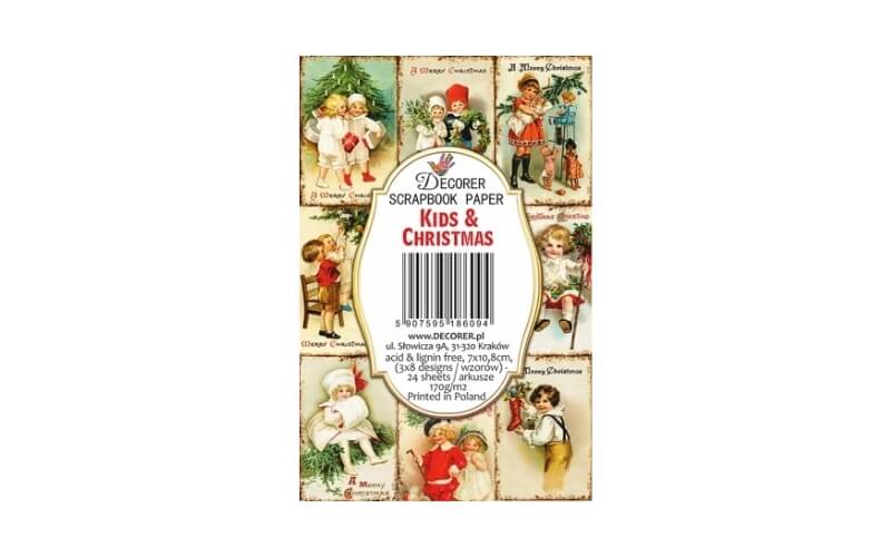 Plakboekpapier Mini Kids and Christmas Decorer