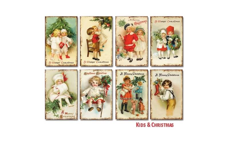 Plakboekpapier Mini Kids and Christmas Decorer