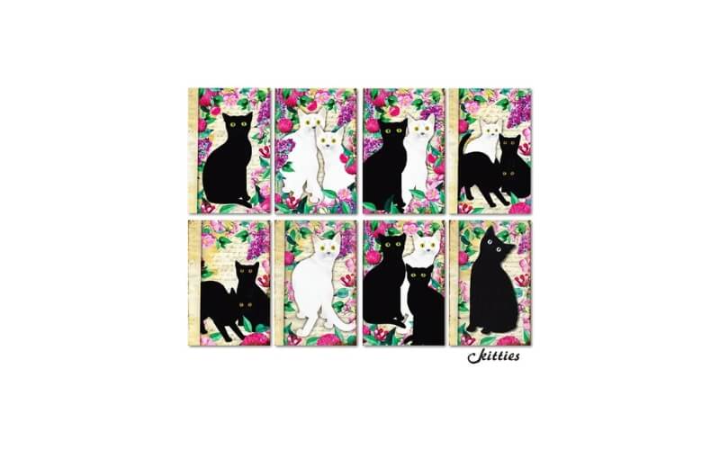 Plakboekpapier Mini Kitties Decorer