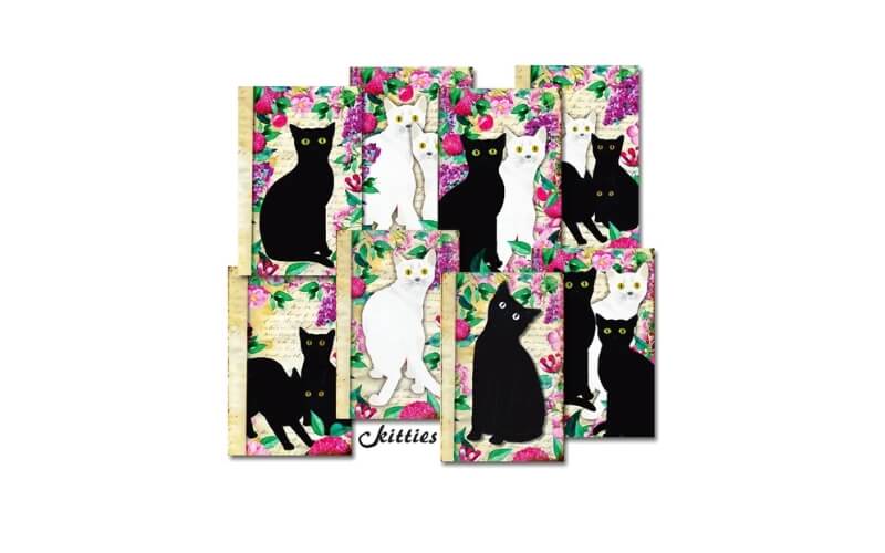 Plakboekpapier Mini Kitties Decorer