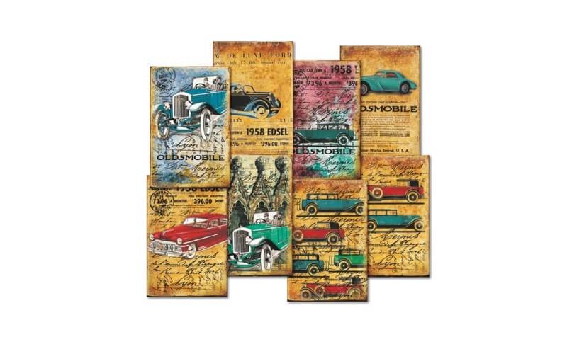 Plakboekpapier Mini Oldsmobile Decorer