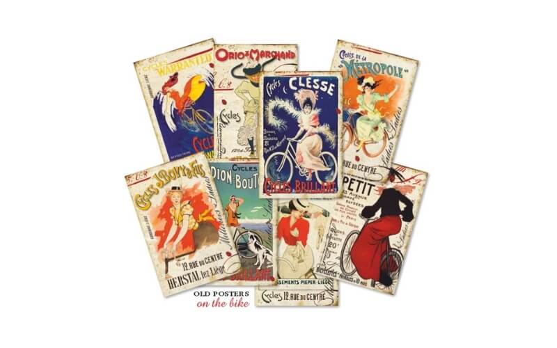 Plakboekpapier Mini Oude Posters Decorer