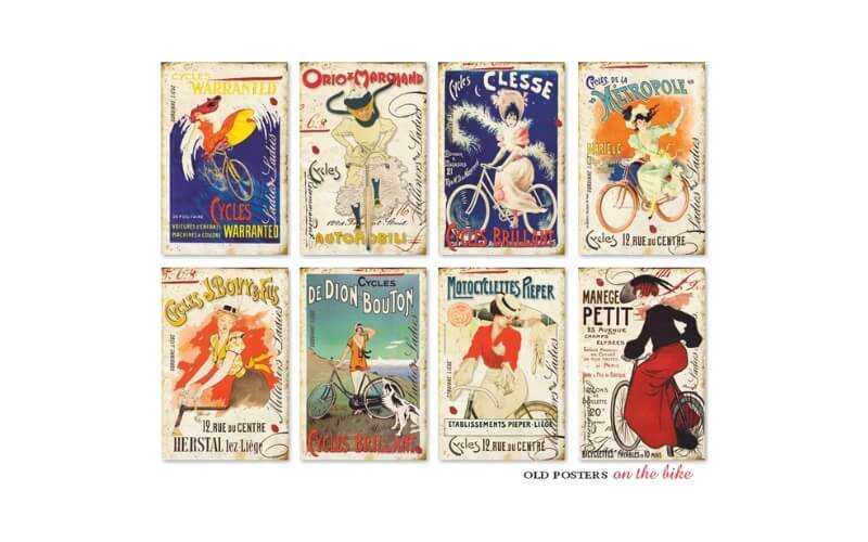 Plakboekpapier Mini Oude Posters Decorer