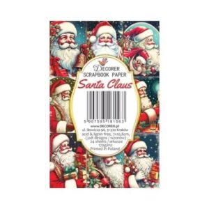 Plakboekpapier Mini Santa Claus Decorer