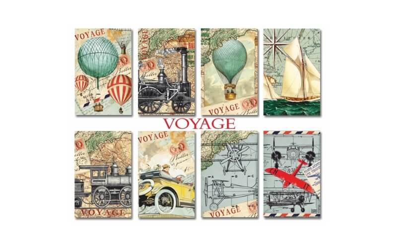 Plakboekpapier Mini Voyage Decorer