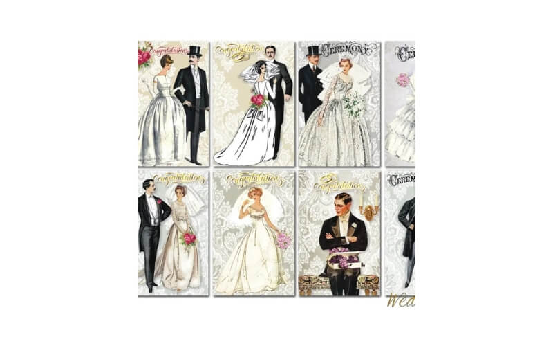 Plakboekpapier Mini Wedding Decorer