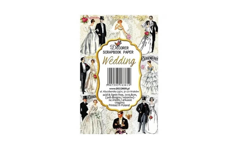 Plakboekpapier Mini Wedding Decorer