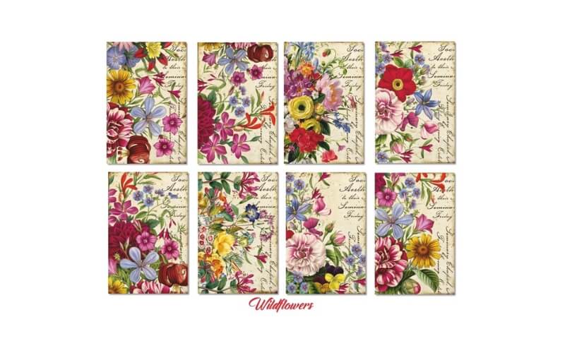 Plakboekpapier Mini Wilde Bloemen Decorer