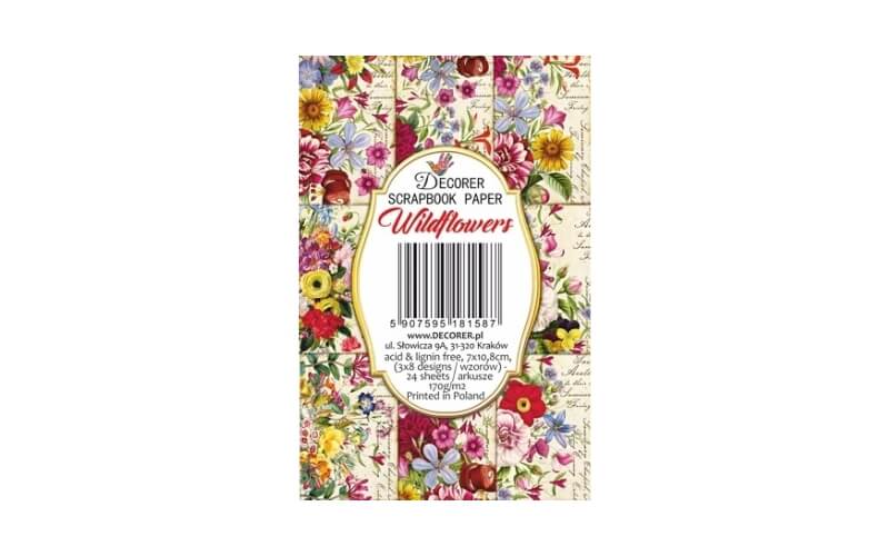 Plakboekpapier Mini Wilde Bloemen Decorer