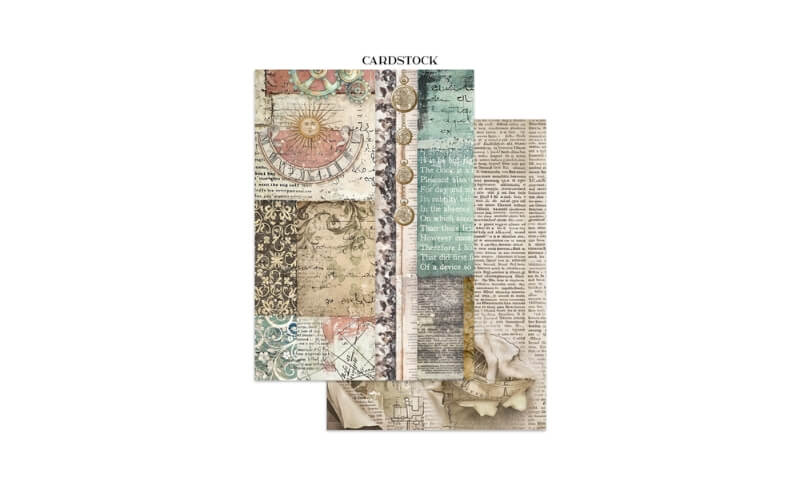 Printed Art Junk Journal Gardens of Time A5 Stamperia