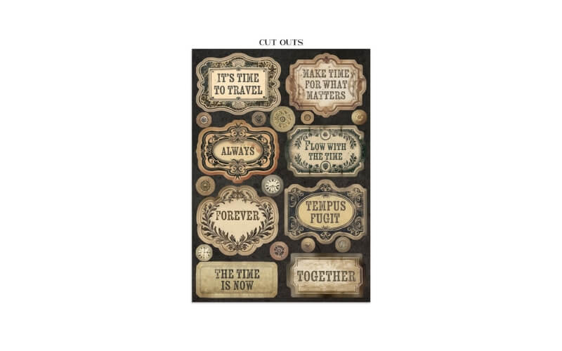 Printed Art Junk Journal Gardens of Time A5 Stamperia