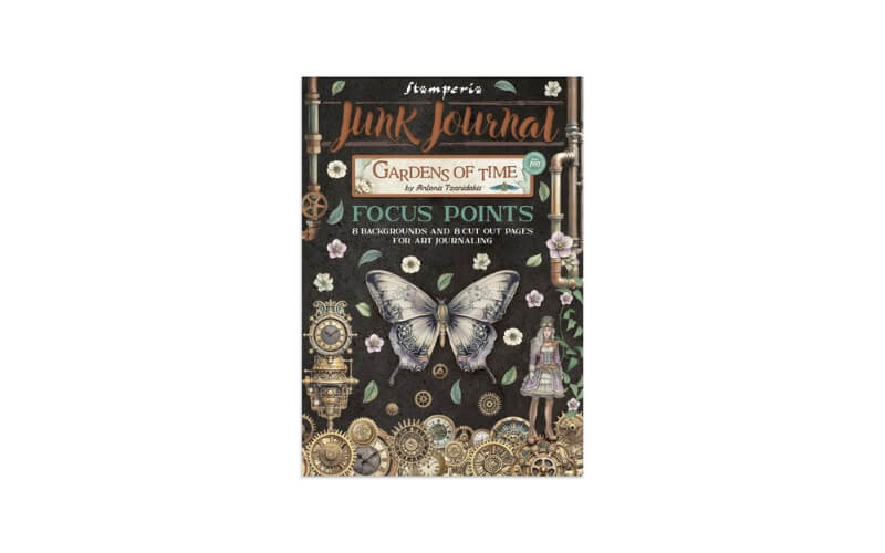 Printed Art Junk Journal Gardens of Time A5 Stamperia