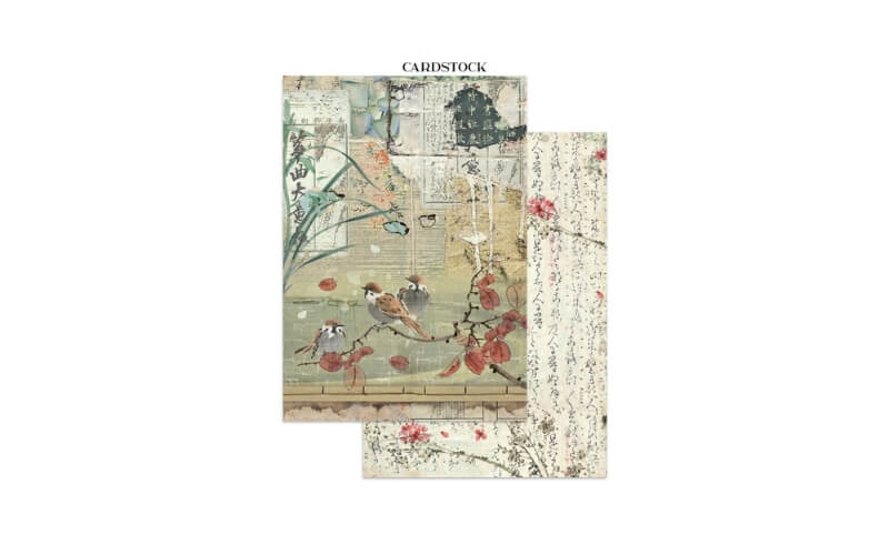 Printed Art Junk Journal Oriental Garden A5 Stamperia
