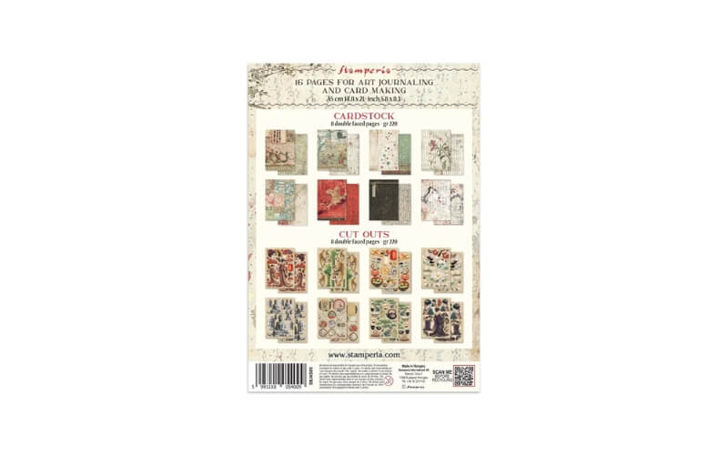 Printed Art Junk Journal Oriental Garden A5 Stamperia