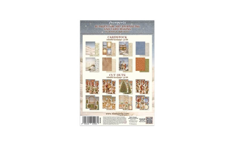 Printed Art Junk Journal Silent Night A5 Stamperia