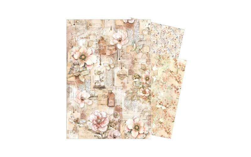 Rijstpapier A3 Mixed Lost in Time Ciao Bella