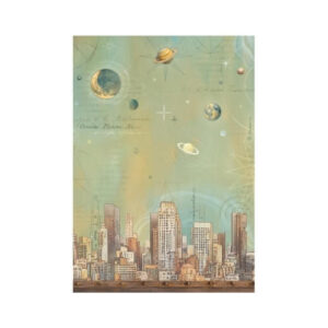 Rijstpapier A4 A New Beginning Skyline Stamperia