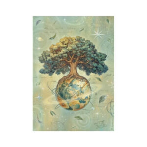 Rijstpapier A4 A New Beginning The World Tree Stamperia