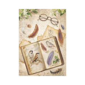 Rijstpapier A4 All Around Book Stamperia