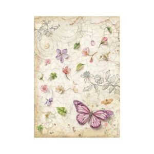Rijstpapier A4 All Around Butterfly Stamperia
