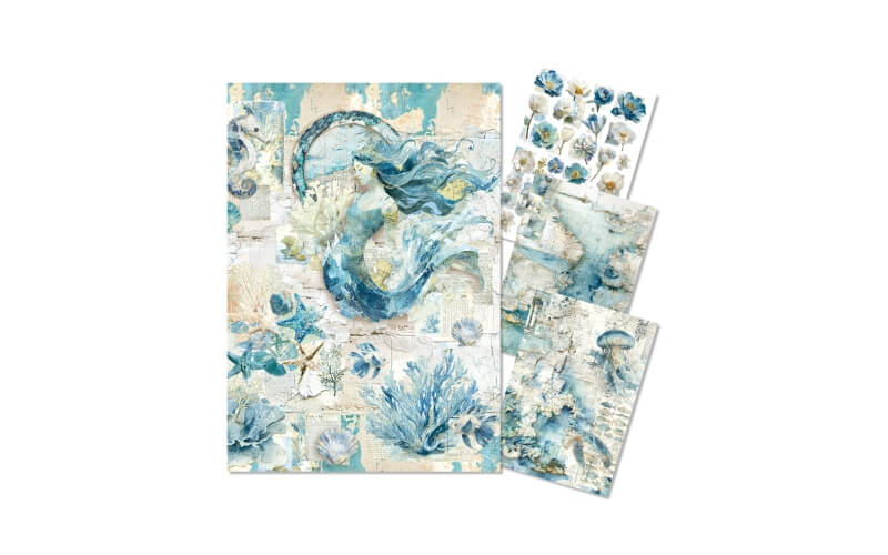 Rijstpapier A4 Assortiment Edge of the Ocean Ciao Bella