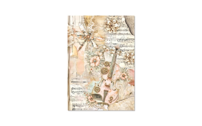Rijstpapier A4 Assortiment Lost in Time Ciao Bella
