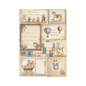 Rijstpapier A4 Baby Cards Stamperia