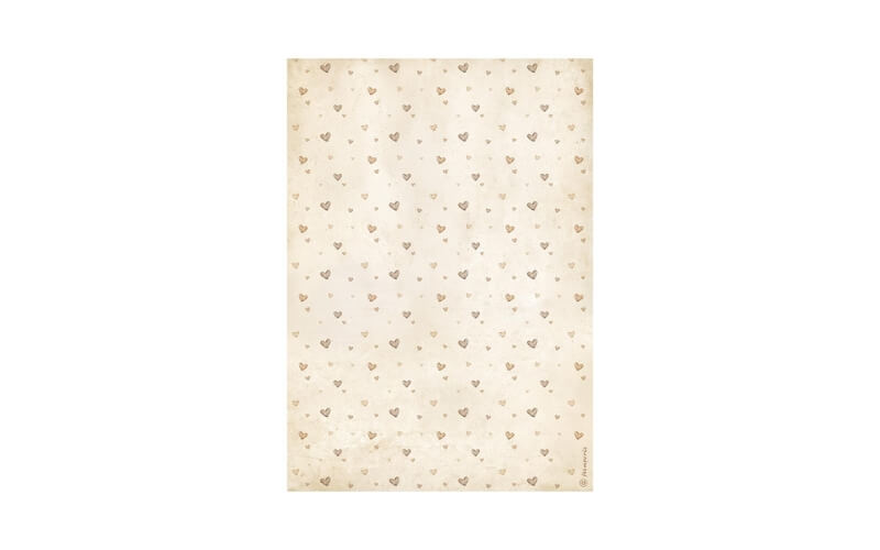 Rijstpapier A4 Baby Hearts Pattern Stamperia