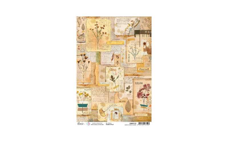 Rijstpapier A4 Book of Dried Flowers Ciao Bella