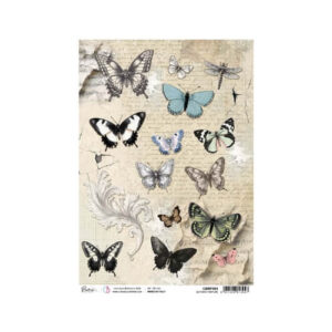 Rijstpapier A4 Butterfly Rapture Ciao Bella