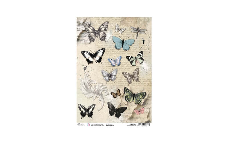 Rijstpapier A4 Butterfly Rapture Ciao Bella