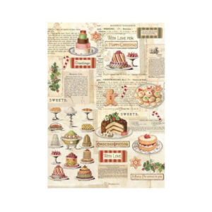 Rijstpapier A4 Classic Christmas Sweets Stamperia