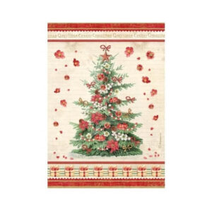Rijstpapier A4 Classic Christmas Tree Stamperia