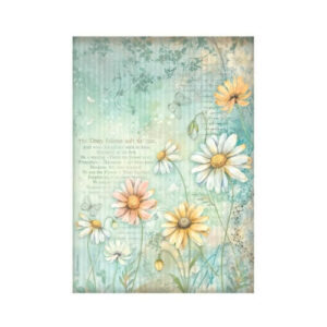 Rijstpapier A4 Daisy Art Daisies Stamperia